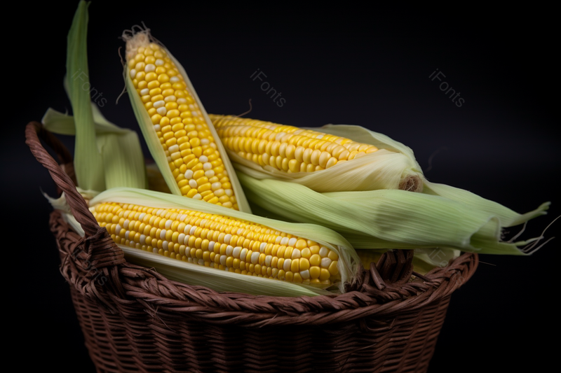 框子里放置着玉米棒子摄影图,高清,摄影图,摄影图片,图片大全,摄影图免费下载